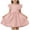 E035-Pink, variant on hengsof Cute Solid Color Summer Dress for Girls Stylish Ruffled Sleeve Casual Dress Versatile Everyday Children's Dress Ages 1-7