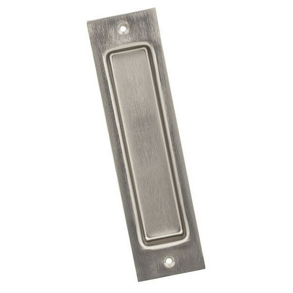 National Hardware N187-024  8" Satin Nickel Flush Pull for Sliding Doors, 2 Pack