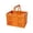 typeD, variant on Foldable Plastic Grocery Basket with Handle, Collapsible Storage Crate for Shopping, Picnic & Home Organization