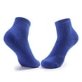 thumbnail image 2 of Xfvqtps Mens Running Socks Cushioned Absorb Sweat Bottom of Towel Mid Tube Socks for Outdoor Cycling Running Sports Socks Blue, 2 of 4