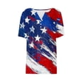 thumbnail image 5 of VerPetridure American Flag Stars Stripes Shirts for Women 4th of July Patriotic Shirt Cute Graphic Blouse USA Flag Tops Summer Tee, 5 of 5