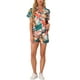 thumbnail image 1 of Conjuntos de Mujeres de Hawái de 2 Piezas, Camisa Floral de Botones y Pantalones Cortos, Ropa Casual de Vacaciones Tropicales en la Playa 2026 XL Blancos, 1 of 6