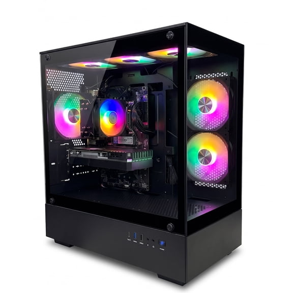 RNRUO Gaming PC Desktop intel Core 5-14th RTX3050 6G 16GB LPDDR5 512 NVNE SSD 550W Gold Power Supply