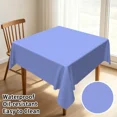 thumbnail image 2 of Tchckioa Dusty Blue Tablecloth for Restaurant Decor,52x52 Inch Square Stain Proof Table Cloth Cover, 2 of 6