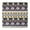 Striped Halloween Pattern, variant on Tiny Ghost Halloween Pattern Square Fitted Tablecloth with Elastic Edge,Square Table Cover,Washable Elastic Table Cover for Home Kitchen Party Decor 34"x34"