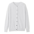 thumbnail image 4 of Pyhlmscde Women's Button Front Long Sleeve Cardigan Sweater, Cardigans for Women, Womens Tops, Fall Outfits for Women, 4 of 6