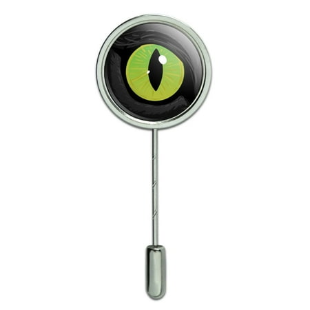 Cat Green Eye Stick Pin Stickpin Hat Brooch