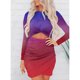 thumbnail image 1 of Vestido ajustado para mujer, vestido ajustado de manga larga, vestido ajustado, vestido ajustado con cuello redondo, respuesta rápida, 1 of 6