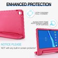 thumbnail image 3 of for Lenovo Tab M10 Plus 10.6" 2022 TB-125F/128F case, Shockproof, Silicone Rubber EVA Portable Handle Stand Protective Kids Cover Case for Lenovo Tab M10 Plus 3rd Gen 10.6 Inch 2022, Rose, 3 of 5
