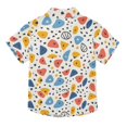 thumbnail image 2 of Dailycode Small Short Sleeve Button Down Shirts Colorful Spots Casual Shirt 3-10 Years, 2 of 9