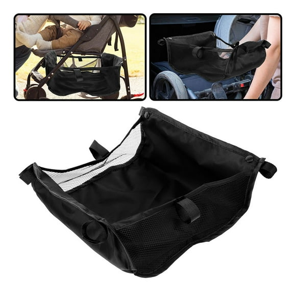 MLINS 4pcs Baby Stroller Storage Bag Baby Stroller Storage Basket Pushchair Stroller Organizer Net Bag Under Bottom Basket