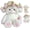 Pink,11.8in, variant on Baby Sheep Bouquet Rose Bouquet Plush Toy, Adorable Rose Plush Toy with Removable Hat, Soft Fluffy Stuffed Animal Lamb, Unique Hug Birthday, Anniversary, Valentine’s Day or Home Décor(Pink,11.8in)