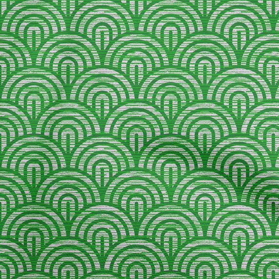 oneOone Rayon Green Fabric Asian Japanese Motif Dress Material Fabric Print Fabric By The Yard 56 Inch Wide