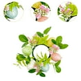 thumbnail image 6 of Sharprepublic Easter Candle s Wreath Greenery Wreath Decorative Mini Wreath Pillar Candleholder for Living Room Tabletop Farmhouse, 6 of 8