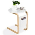 thumbnail image 1 of Patiojoy Bentwood End Side Table Round Tabletop Coffee Display Stand w/ Storage Bag, 1 of 7