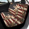 thumbnail image 4 of Pzuqiu American Flag Giraffe Easy to Install Car Seat Covers Set, Full Set Breathable Fit for Truck, 4 of 10