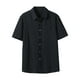 thumbnail image 2 of pstuiky camisetas de hombre, Camisa informal de manga corta con solapa y botones de color liso para hombre camisas casuales para hombre xl, 2 of 9