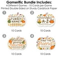 thumbnail image 3 of Big Dot of Happiness Fall Friends Thanksgiving - 4 Friendsgiving Party Games - 10 Cards Each - Gamerific Bundle, 3 of 8