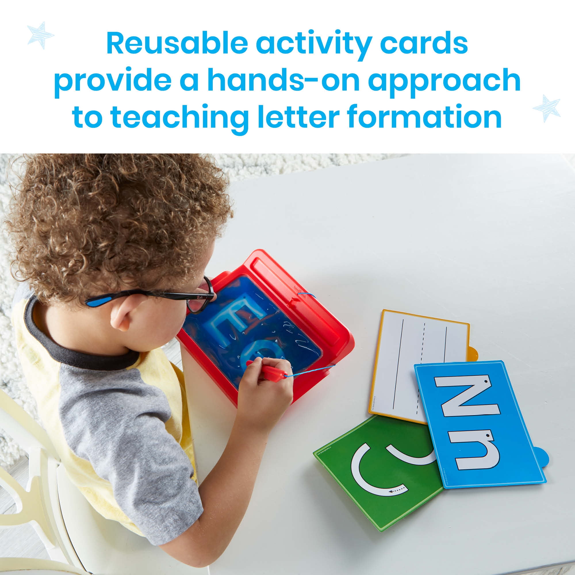 hand2mind Letter Tracing Sensory Pad, Sensory Toys for Preschool Toddlers, Learn to Write