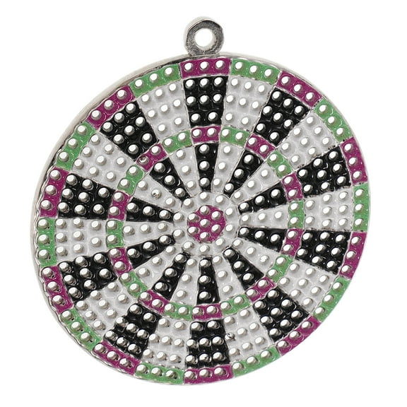 Board Dartboard Charms Metal Dartboard Pendant Mini Hanging Dartboard Miniature Dartboard Decor