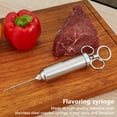thumbnail image 2 of Muyoka Jeringa Cook Acero inoxidable Asado Marinado Inyector Carne Marinado Barbacoa Herramienta de cocina 60ml Muyoka Hogar, 2 of 7