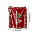 thumbnail image 3 of WEGFTDUOP Christmas Print Blanket Comfortable And Soft Flannel Blanket Merry Christmas Blanket Suitable For Bedroom Sofa Christmas Decoration 75X100cm Blankets And Throws, Bed Blankets, 3 of 7
