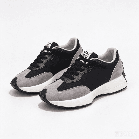Women Multi-Color Retro Platform Sneakers, Suede Patch Lightweight Lace Up Walking Trainers, Non Slip Soft Sole Casual Daily Shoes