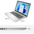 thumbnail image 2 of HP 17.3" Flagship HD+ Business Laptop, 32GB DDR4 RAM, 1TB PCIe SSD, Intel Quad Core i3-1125G4(Beat i5-1035G4), Bluetooth, HDMI, Webcam, Windows 11, Silver, w/GM Accessories, 2 of 8