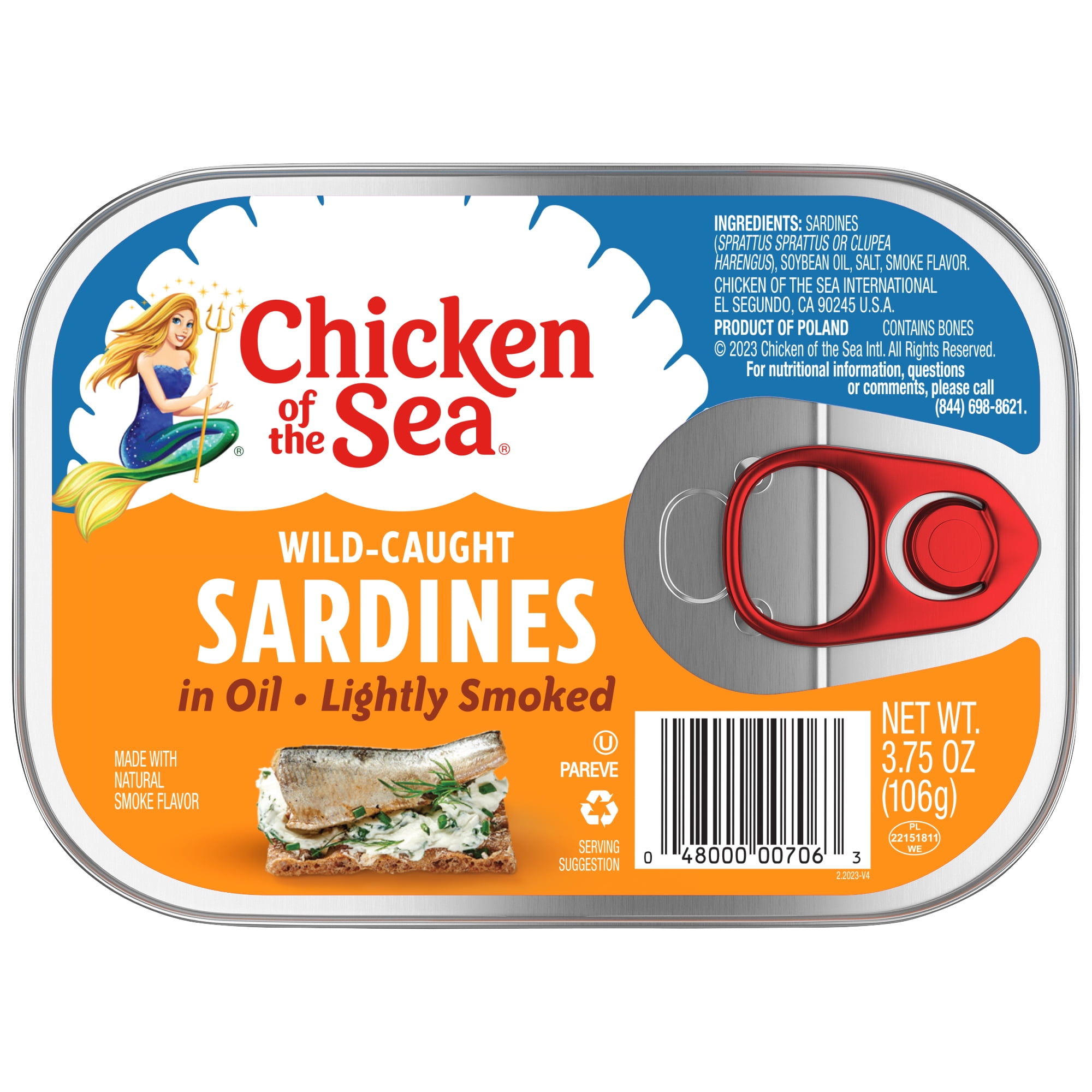 Chicken of the Sea Wild Caught Sardines in Olive Oil 3.75 oz