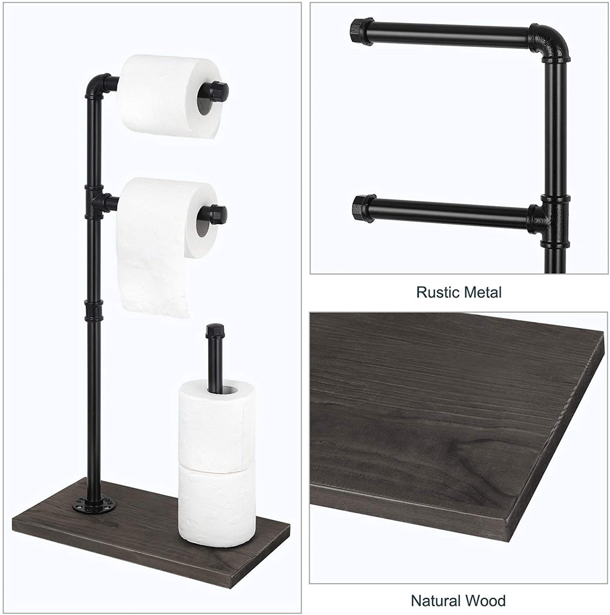 NEX Brown Commercial Toilet Paper Holder with Shelf