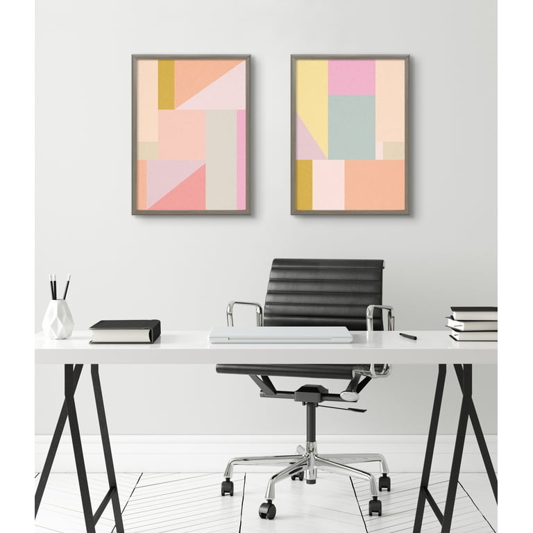 Geometric Color Block Poster by apricot+birch