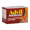 Advil Migraine Headache Relief, Ibuprofen 200Mg for Migraine Relief and Nausea Relief - 20 Liquid Filled Capsules