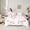 White Pink, variant on jejeloiu Pink Cute Bowknot 7-Piece Twin Bedding Sets,Kawaii Bow Tie Bedding Comforter Set,Chic Ribbon Bowtie Sheet Sets For Girls,Microfiber Bedroom Decor Reversible