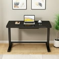 thumbnail image 5 of Urban Deco Electric Height Adjustable Standing Desk, Sit Stand Desk with Drawer Charging USB A and C Ports, 45.2 x 23.6 Inches Home Office Computer Workstation with Storage (Black Glass Top), 5 of 7