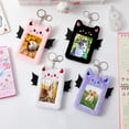 thumbnail image 2 of Photocard Holder Key Chain Design Easy To Carry Korean Style Little Devil Plush Card Protective Cover Stationery Accessories, 2 of 5