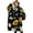 Black Sunflower White, variant on Oversized Wearable Blanket Hoodie,Black Sunflower White Daisy Pattern Sherpa Blanket Hoodie with Super Pockets,Super Warm Fuzzy Pullover for Women & Men