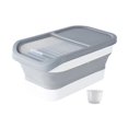 thumbnail image 2 of CHOK Dog Cat Food Storage Container  Food Storage Box  22lbs Large Capacity Kitchen Rice Bin  Collapsible Dog Food Container for Pet Food  Flour Khaki, 2 of 10