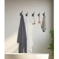 thumbnail image 5 of 6 Pack Black Coat Hooks Wall Mount, Heavy Duty Wall Hooks for Hanging, Backpack Hooks for Wall, Metal Towel Hooks for Hanging Hat, Purse, Robe, 5 of 8