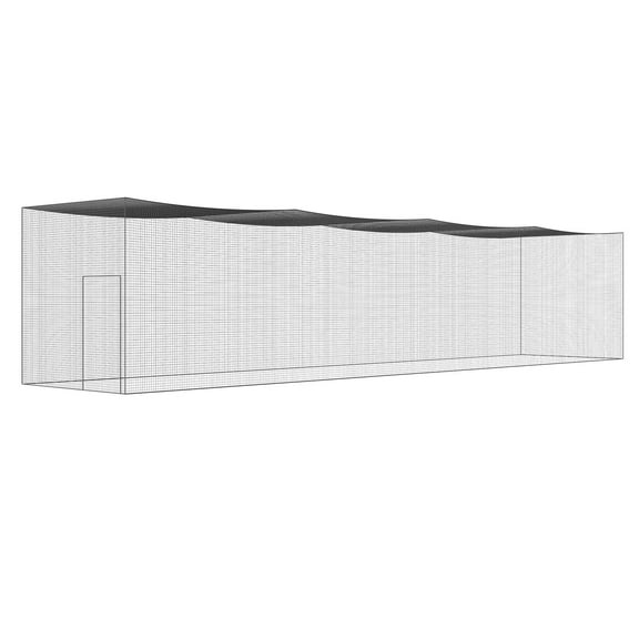 Baseball Batting Netting, Professional Softball Baseball Batting Hitting Training Net, Practice Portable Pitching Cage Net with Door & Carry Bag, Heavy Duty Enclosed PE Netting, 55FT