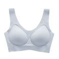 thumbnail image 4 of Lixiuxyad Womens Bras Push up Jelly Fabric Wire Seamless Seamless Comfortable Non Restraining Breathable Sports Bra, 4 of 6