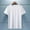 A_ White, variant on Men's Short Sleeve Shirts Gauze Button Down T-Shirts Casual Button Sleeve Shirt Dress Shirt with Pocket White L