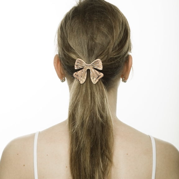 Luxshiny Bow Hair Tie Ponytail Holder for Fine Hair, Hair Accessory for Casual Use, 1 Piece