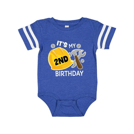 

Inktastic Its My 2nd Birthday with Construction Tools Gift Baby Boy Bodysuit