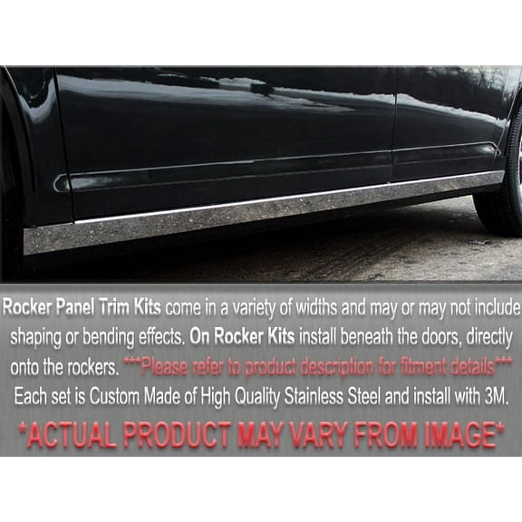 Stainless Rocker Panel Trim 4Pc Fits 1999-2004 Volkswagen Jetta TH20665 QAA