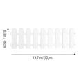 thumbnail image 2 of COCHLOUS 8pcs White Plastic Picket Fence Miniatures for Landscapes, 2 of 8