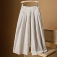 thumbnail image 4 of Ketyyh-chn99 Casual Pants Women Fashion Leg Pants Wide Plus Size Pants for Women Leg Pants Beige,3XL, 4 of 4