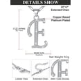 thumbnail image 6 of Silvora Initial Necklace for Women Platinum Plated CZ Crystal Personalized Letter E Pendant Necklace Sparkling Dainty Jewelry Gifts for Grandma Mom Mothers Day, 6 of 7