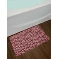 thumbnail image 2 of Cobblestone Bath Mat, Patchwork Style Tribal Bricks of Polka Dot Stripes and Zigzag Pattern Squares, Plush Bathroom Decor Mat with Non Slip Backing, 29.5" X 17.5", Multicolor, by Ambesonne, 2 of 2