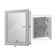 thumbnail image 3 of Resenkos Wall-Mounted Mirrored Medicine Cabinet-Gray, Wall Cabinet for Bathroom Laundry Room Kitchen, 3 of 7