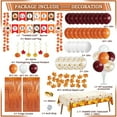 thumbnail image 2 of LFSTGN 347 Pcs Thanksgiving Decorations - Indoor Party Supplies with 'GIVE THANKS' Banner, Fringe Curtain, Maple Leaves, Balloons, Tableware for 25 Guests C91, 2 of 2